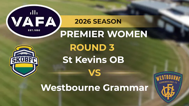 VAFA 2026 R3 PREM Women’s Westbourne ...