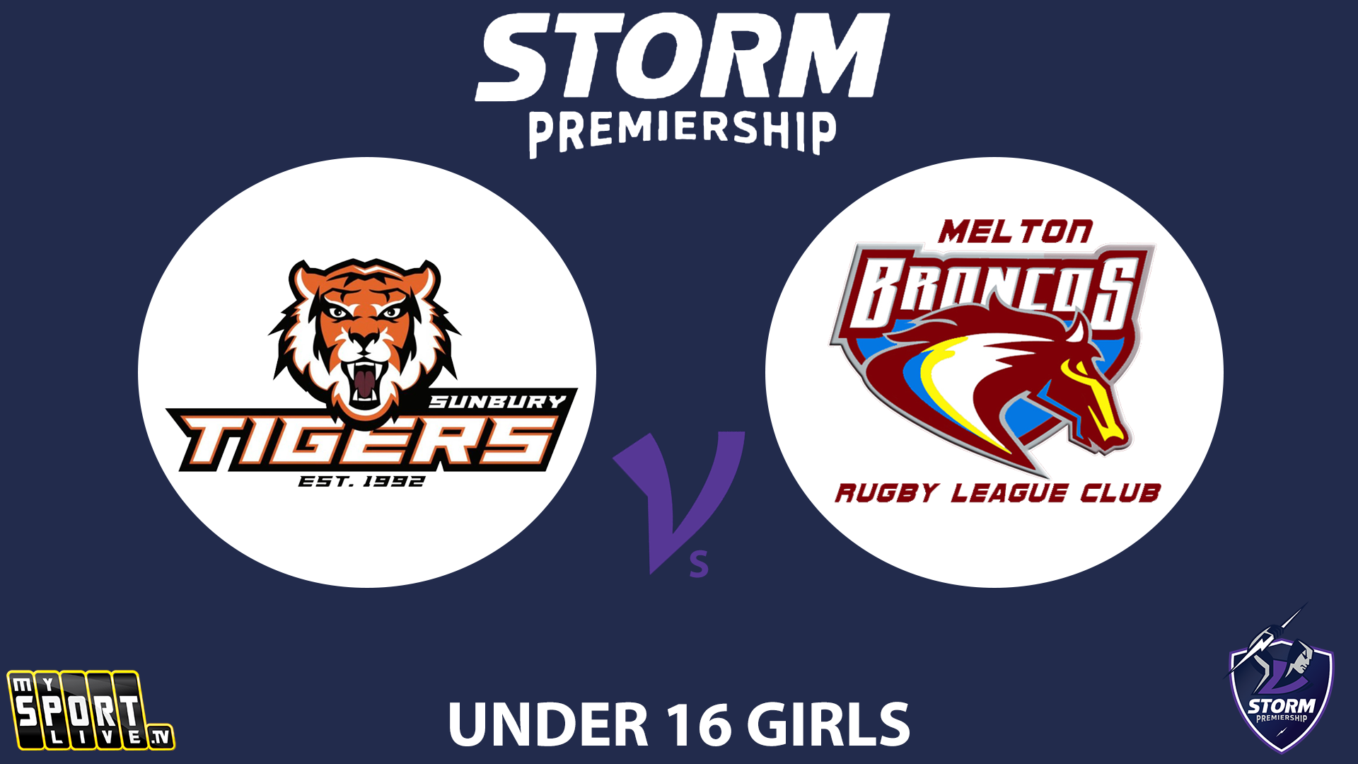 H2 2025 GF Under 16s Girls (1) - Sunbury Tigers vs. Melton Broncos