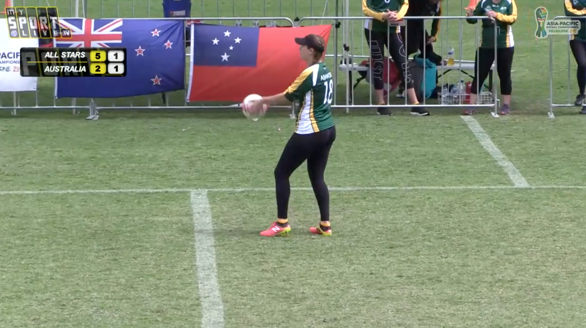 2018 Asia-Pacific Fistball Championships ALL STARS VS AUS WOMENS