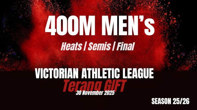 Terang Gift - 400m Mens Heats