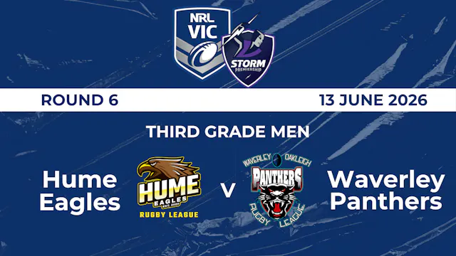H2 2026 RD6 Third Grade Men Hume Eagl...