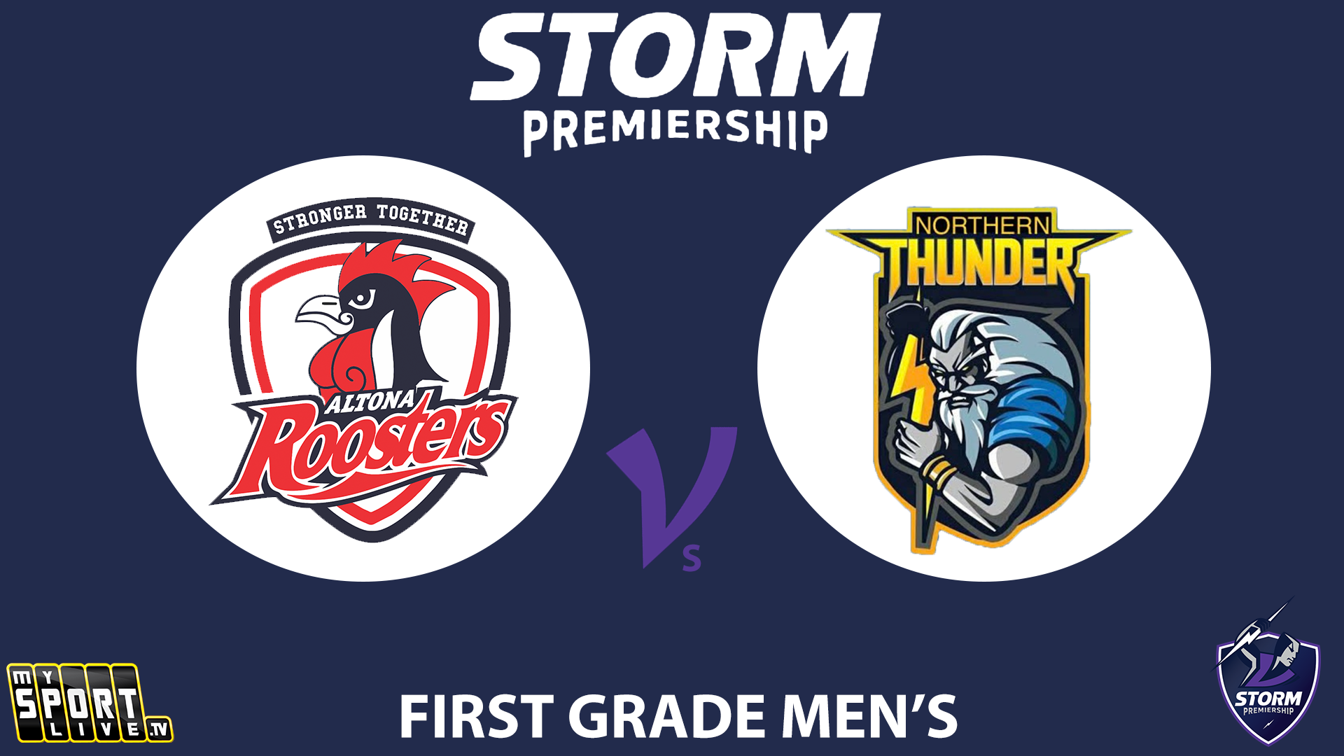 H1 2025 RD1 First Grade Men - Altona Roosters vs Northern Thunder