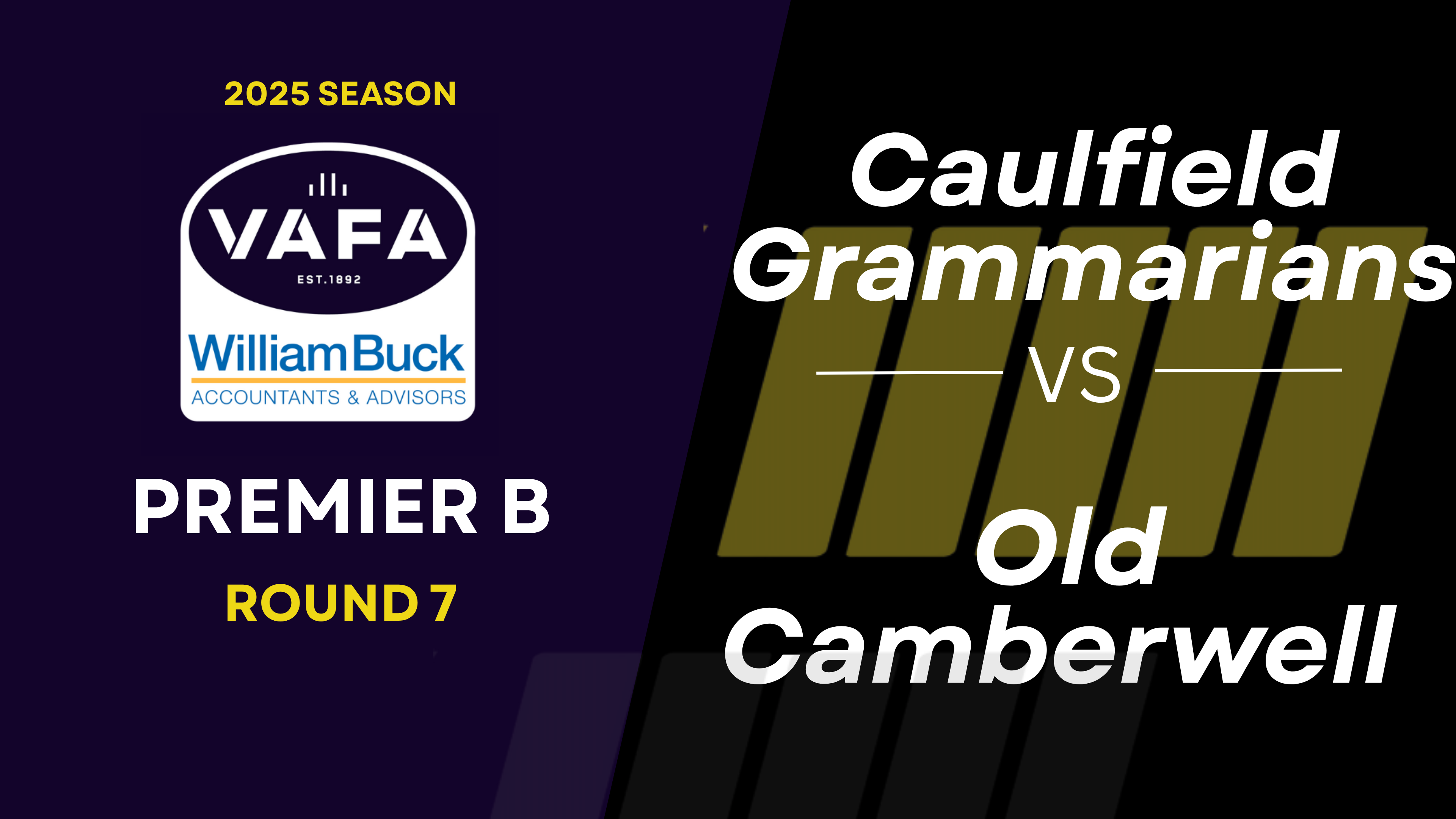 RD7 PREM B Caulfield Grammarians vs.Old Camberwell