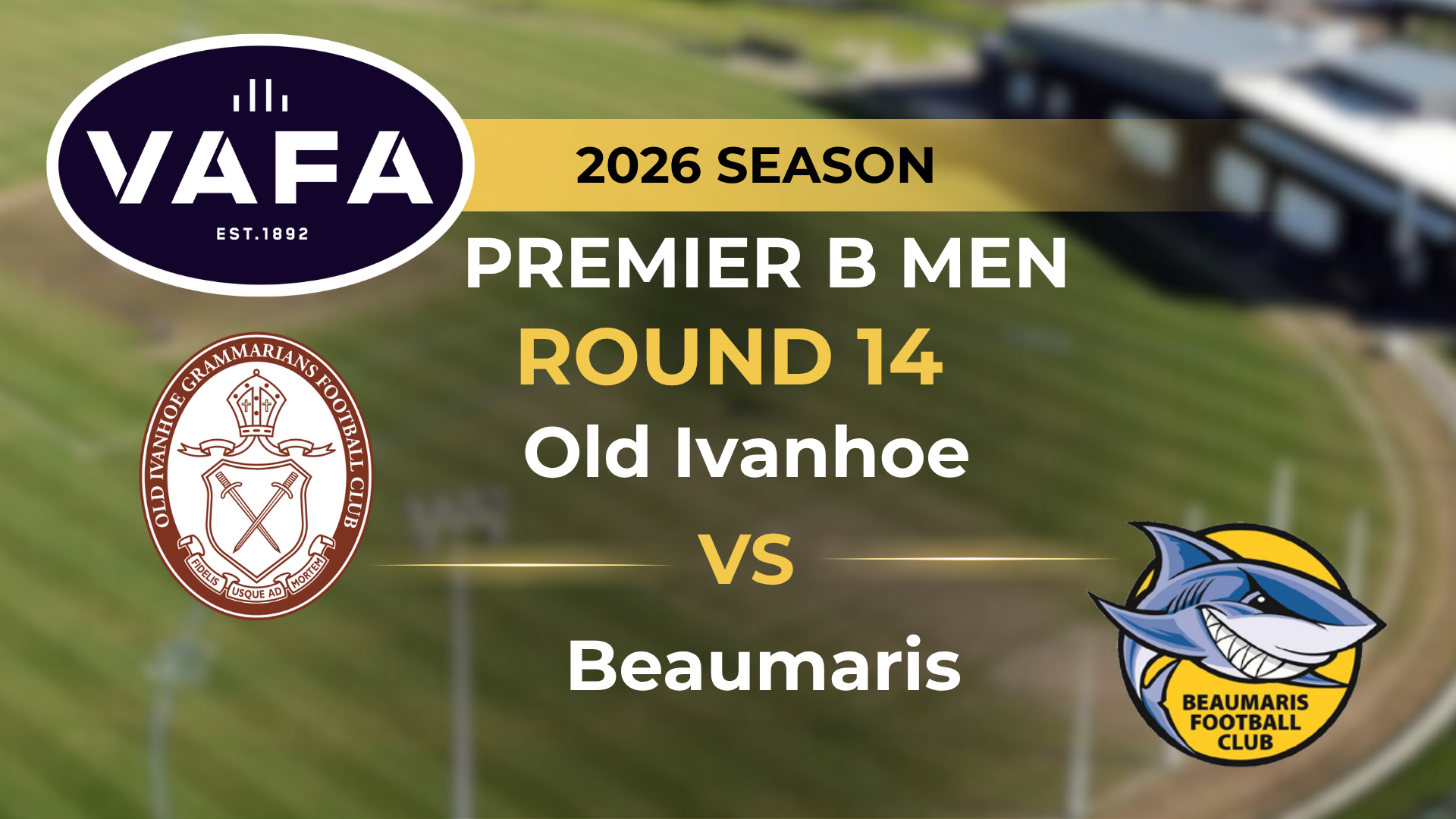 VAFA 2026 R14 PREM B Men's Old Ivanhoe V Beaumaris