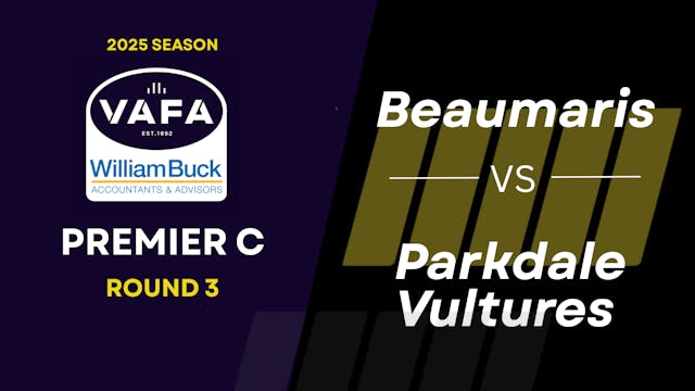 RD3 PREM C Beaumaris vs. Parkdale Vul...