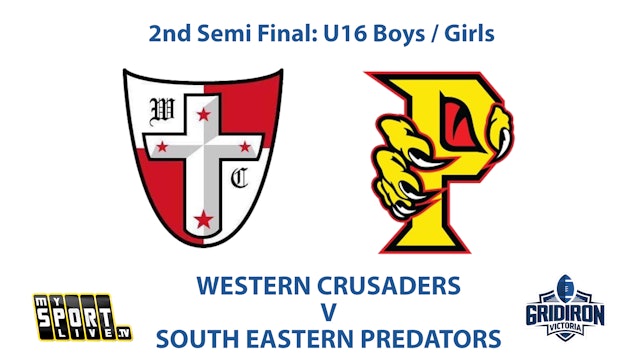 2nd Semi: GV U16 Boys / Girls - Crusaders vs Predators