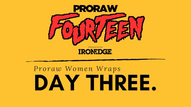 2024 ProRaw 14 - Women Wraps (Saturday)