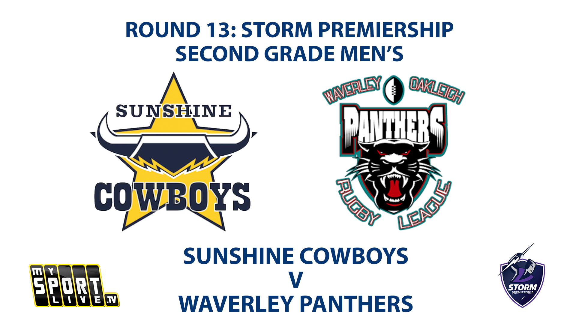2023 RD13 Second Grade Men's: Sunshine Cowboys vs Waverley Panthers