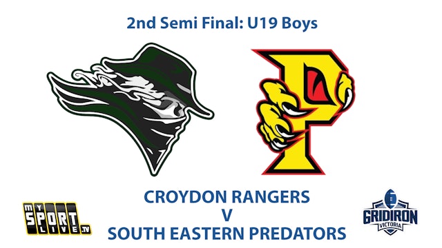 2nd Semi: GV U19 Boys - Rangers vs Predators