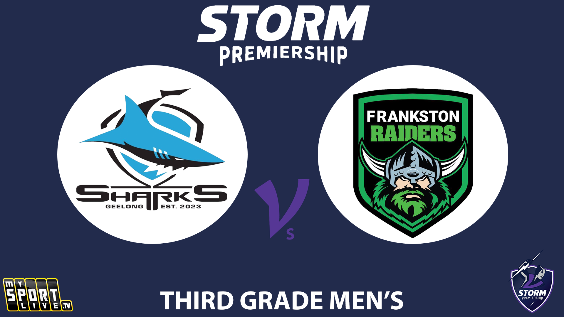 H1 2025 RD4 Third Grade Men - Geelong Sharks vs Frankston Raiders