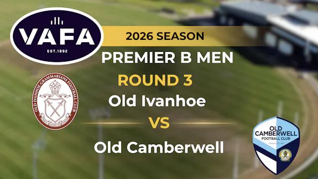 VAFA 2026 R3 PREM B Men’s Old Ivanhoe...