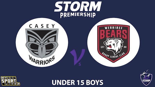 H2 2025 Under 15s Boys Casey Warriors...