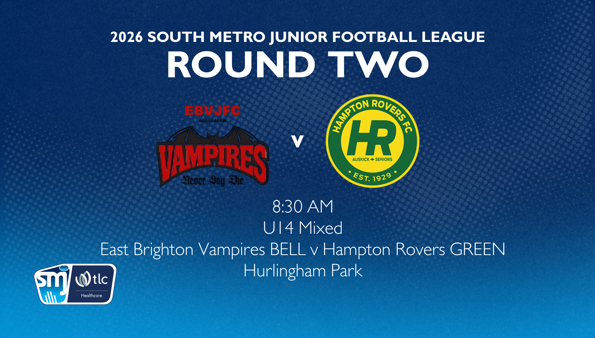 SMJFL R2: U14 Mixed - East Brighton Vampires v Hampton Rovers