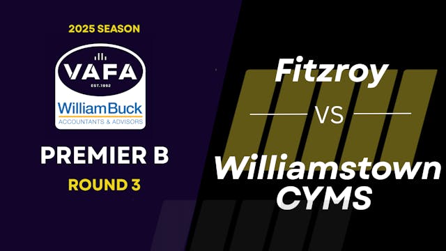 RD3 PREM B Fitzroy vs. Williamstown CYMS