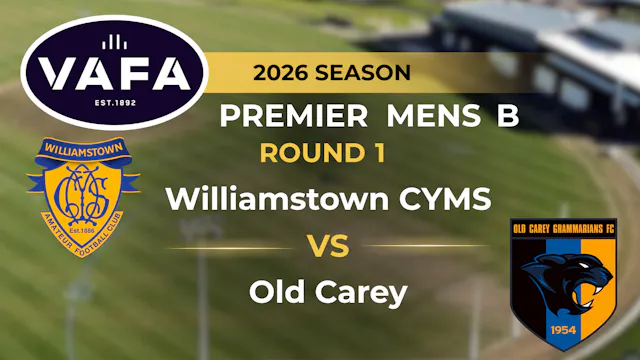 VAFA 2026 R1 PREM B Men's Williamstow...