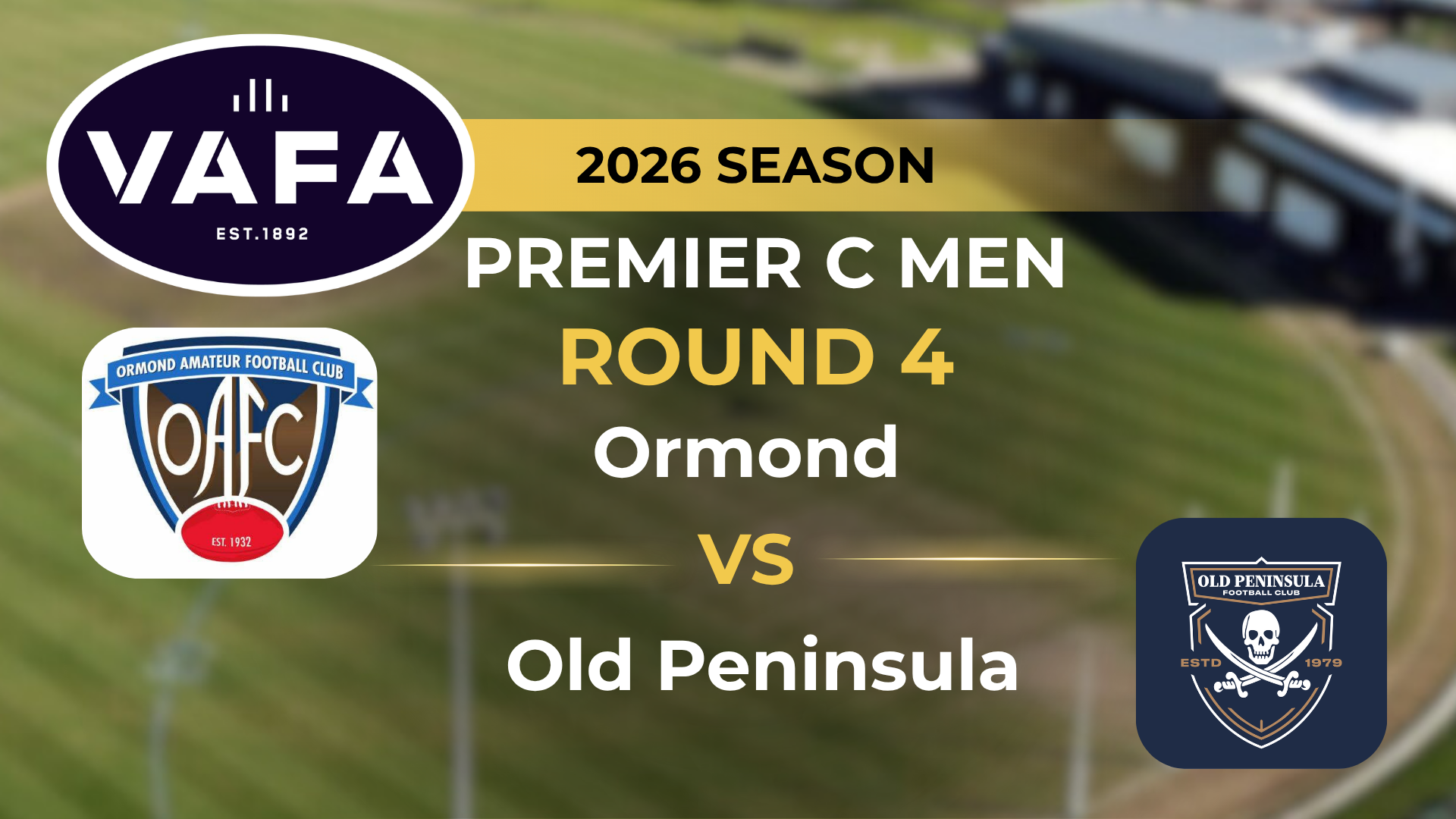 VAFA 2026 R4 PREM C Men’s Ormond V Old Peninsula