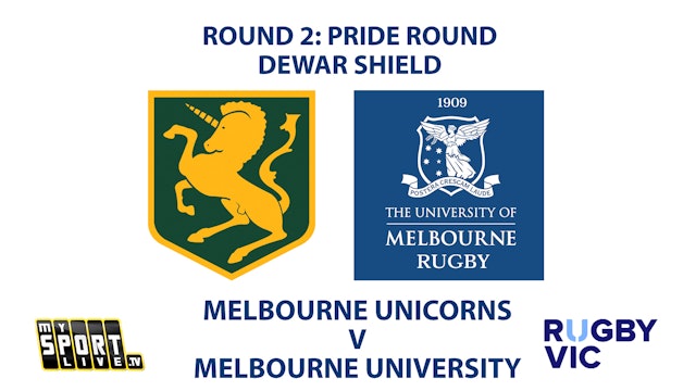 R2 - PRIDE ROUND: 2023 VAILO DEWAR SHIELD - Melbourne Unicorns v Melbourne Uni