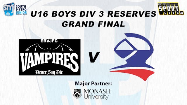 GF - U16 Boys Div 3 RES E Brighton Va...