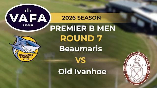 VAFA 2026 R7 PREM B Men’s Beaumaris V...