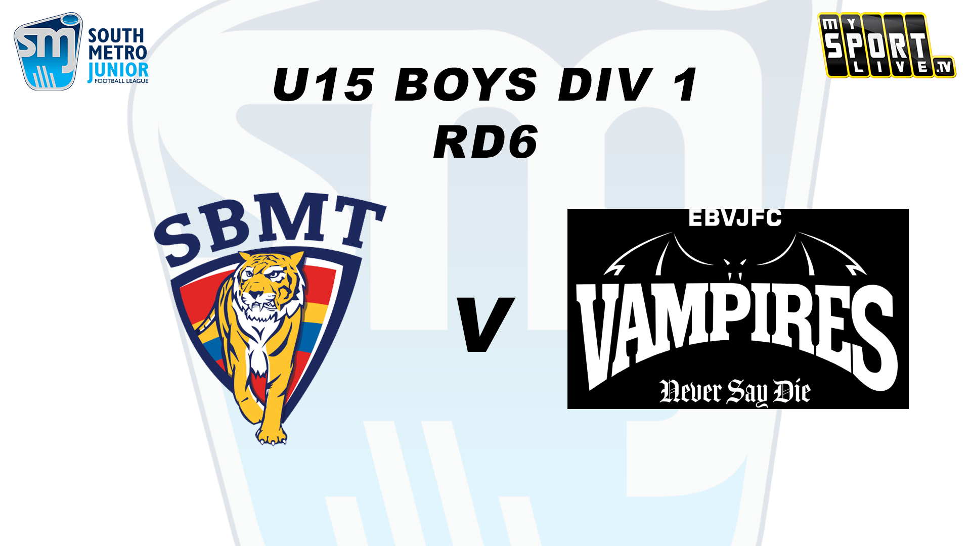2024 SMJFL RD6 U15 Boys Div 1 SBMT v East Brighton Vampires