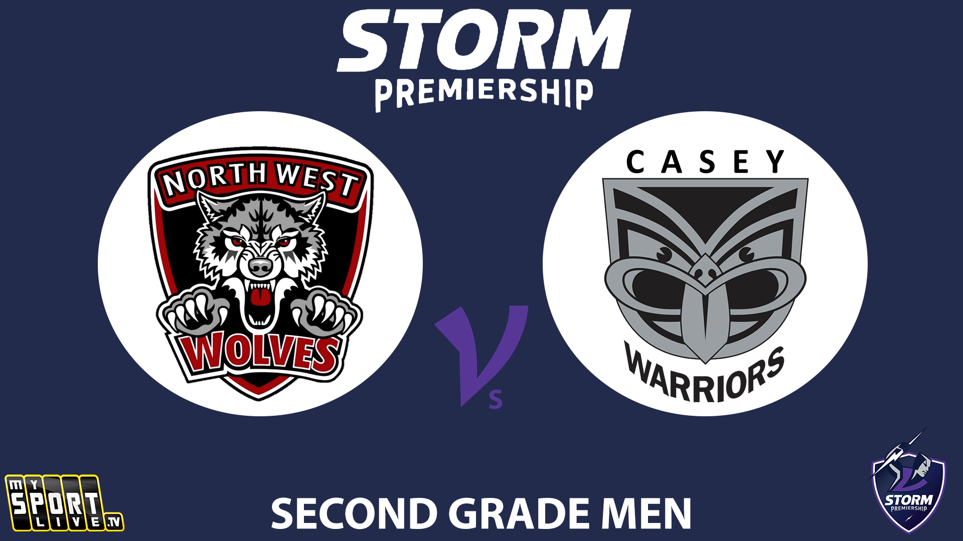 2025 RD13 Second Grade Men North West Wolves vs. Casey Warriors