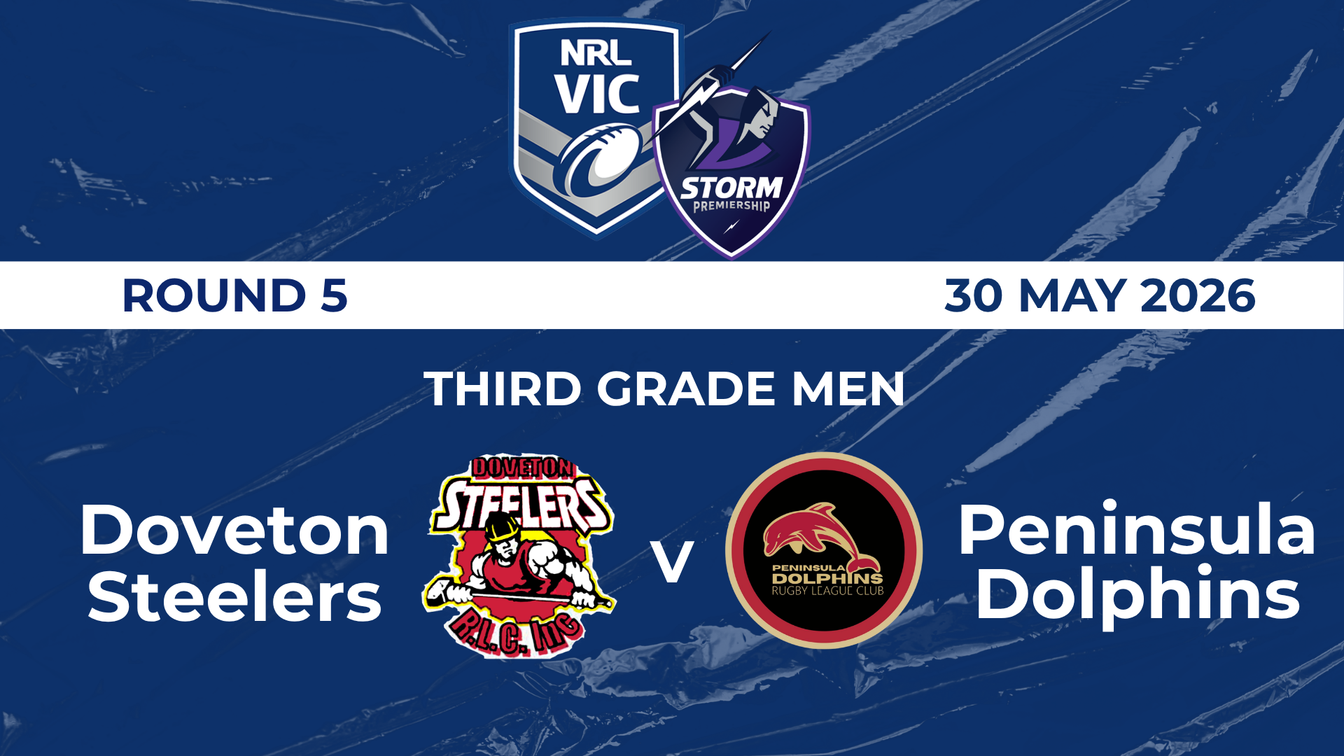 H2 2026 R5 TGM Doveton Steelers V Peninsula Dolphins