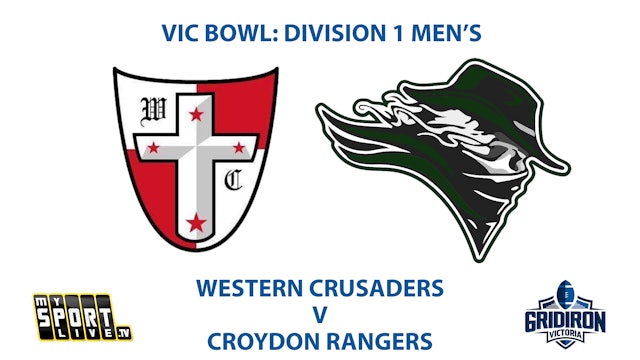 VIC BOWL: GV Division 1 Men's - Crusaders v Rangers