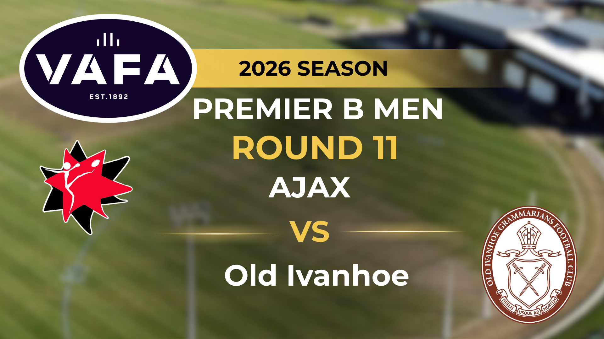 VAFA 2026 R11 PREM B Men's AJAX V Old Ivanhoe