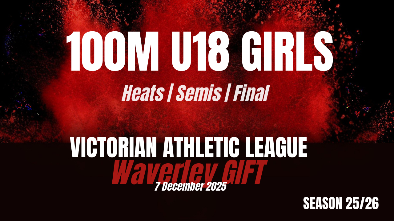 Waverley Gift - 100m U18 Girls - Heats