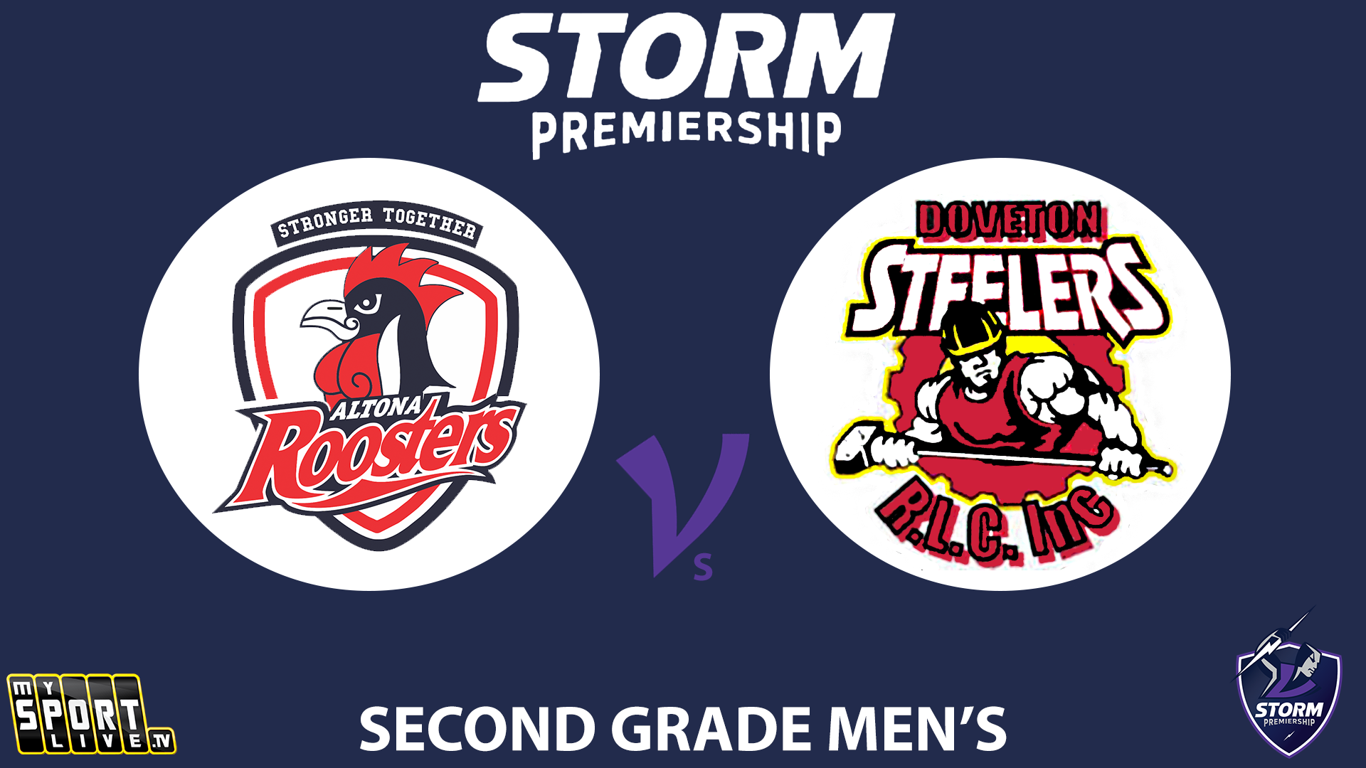 H1 2025 RD16 Second Grade Men - Altona Roosters vs. Doveton Steelers