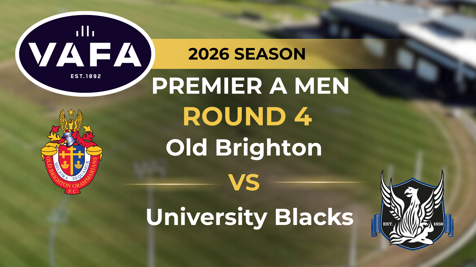 VAFA 2026 R4 PREM A Men’s Old Brighton V University Blacks