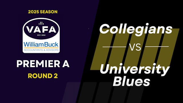 RD2 PREM A Collegians vs. University ...
