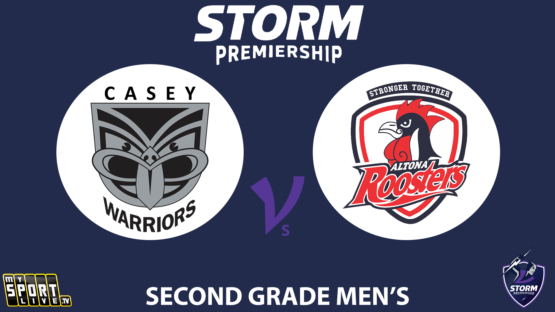 H2 2024 R12 Second Grade Men's Casey Warriors vs. Altona Roosters