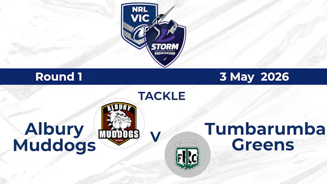 H2 2026 GMSP R1 MENS MudDogs v Greens...