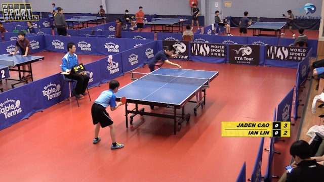 U11 Boys' Semi Final: Jaden Cao (QLD) vs. Ian Lin (NSW)