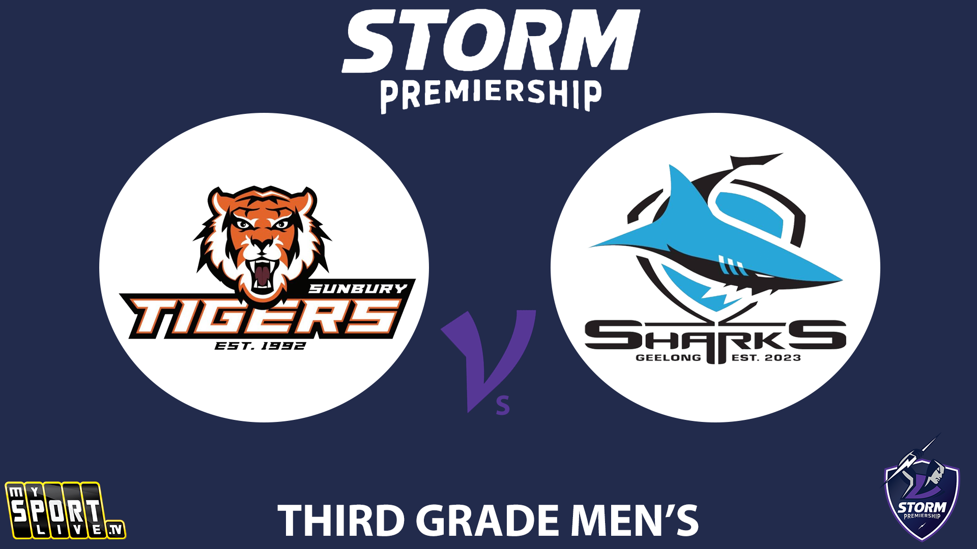 H1 2024 R4 Third Grade Men's: Sunbury Tigers v Geelong Sharks
