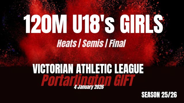 Portarlington Gift 120M U18 Girls Heats