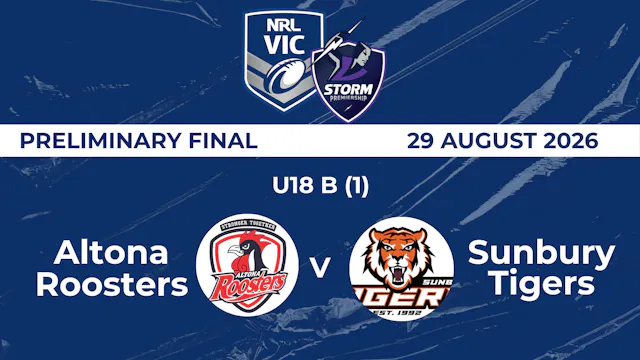 NRL Prelim: 18B(1)  - Altona Roosters...