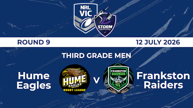 H2 2026 R9 Third Grade Men Hume Eagle...