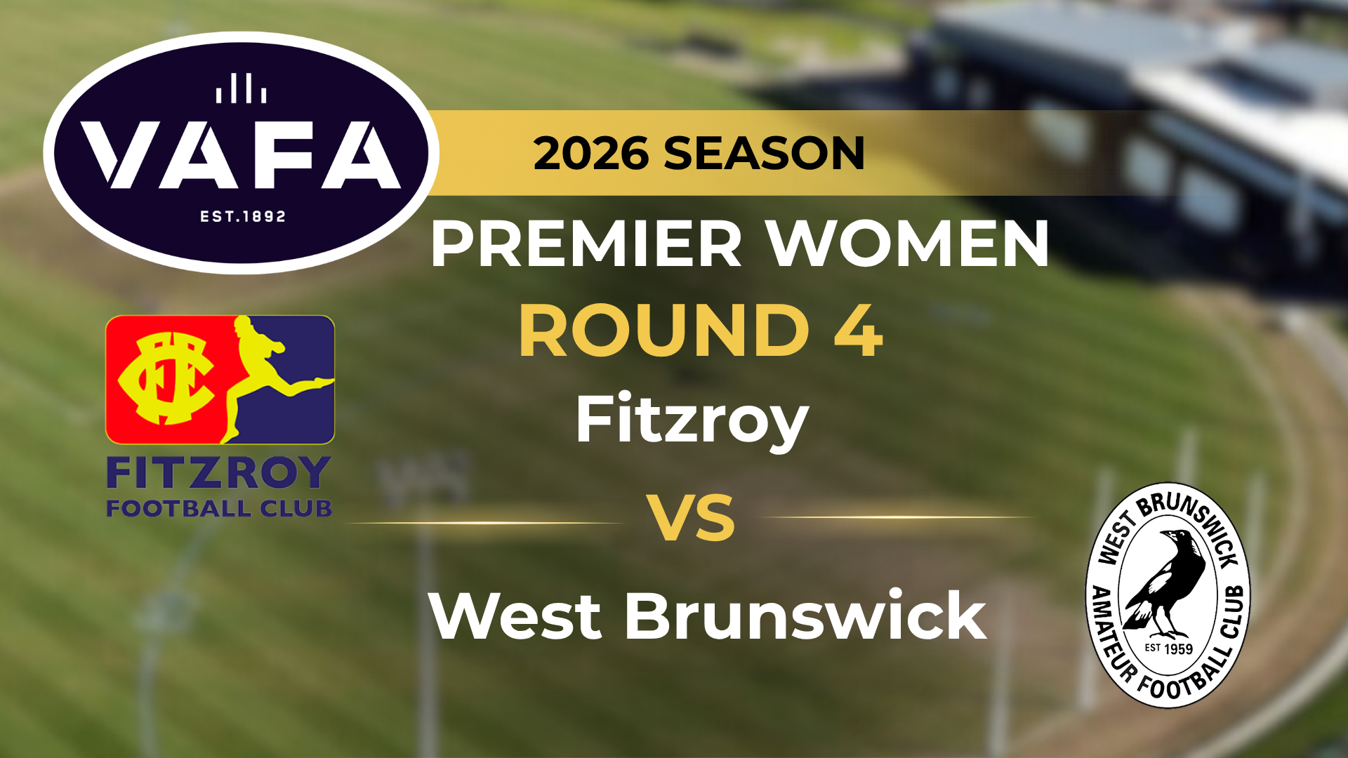 VAFA 2026 R4 PREM Women's Fitzoy V West Brunswick