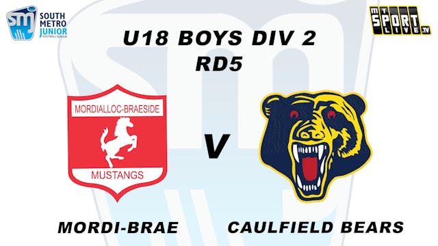 2024 SMJFL RD5 U18 Boys Div 2 Mordi-B...