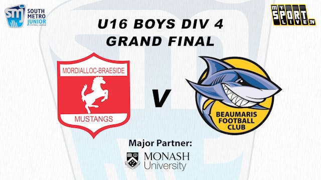 GF - U16 Boys Div 4 Mordi-Brae/Dingle...