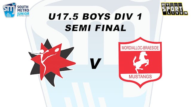 2024 SMJFL Semi Final U17.5 Boys Div ...