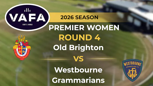 VAFA 2026 R4 PREM Women's Old Brighto...