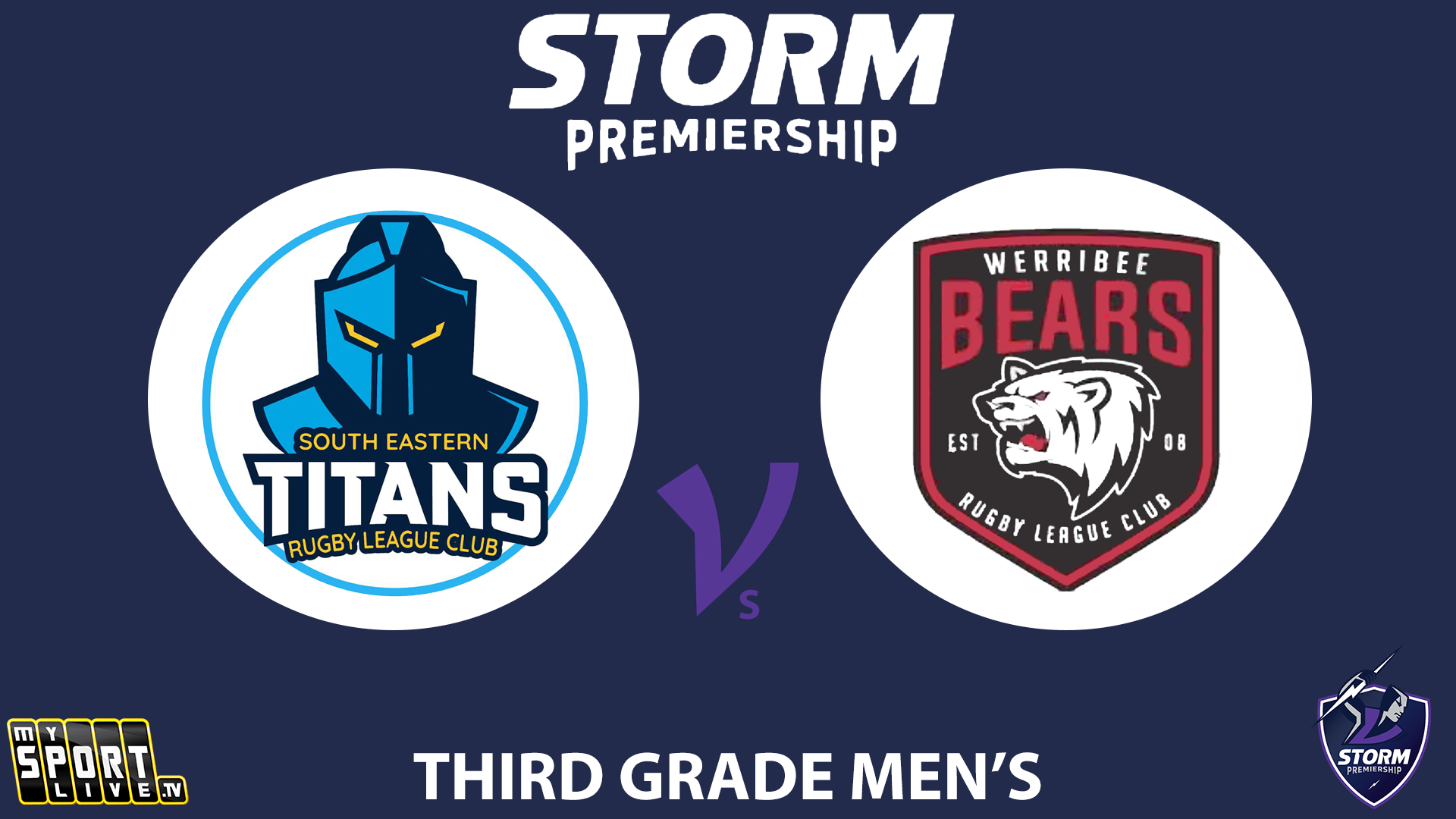 H2 2024 R10 Third Grade Men's: South Eastern Titans vs. Werribee Bears