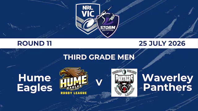 H1 2026 R11 Third Grade Men - Hume Ea...