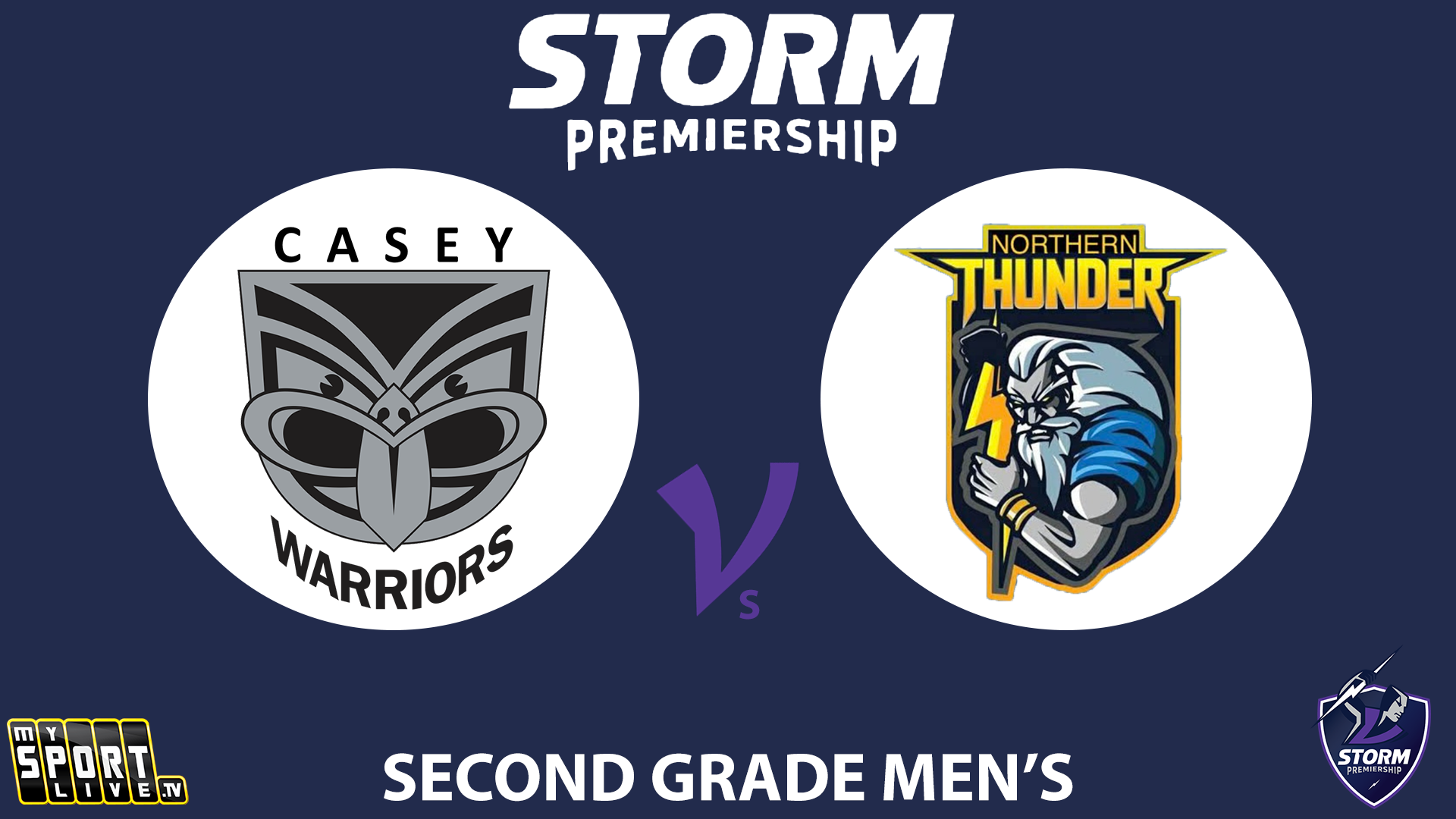 2024 R16 Second Grade Men: Casey Warriors v Northern Thunder