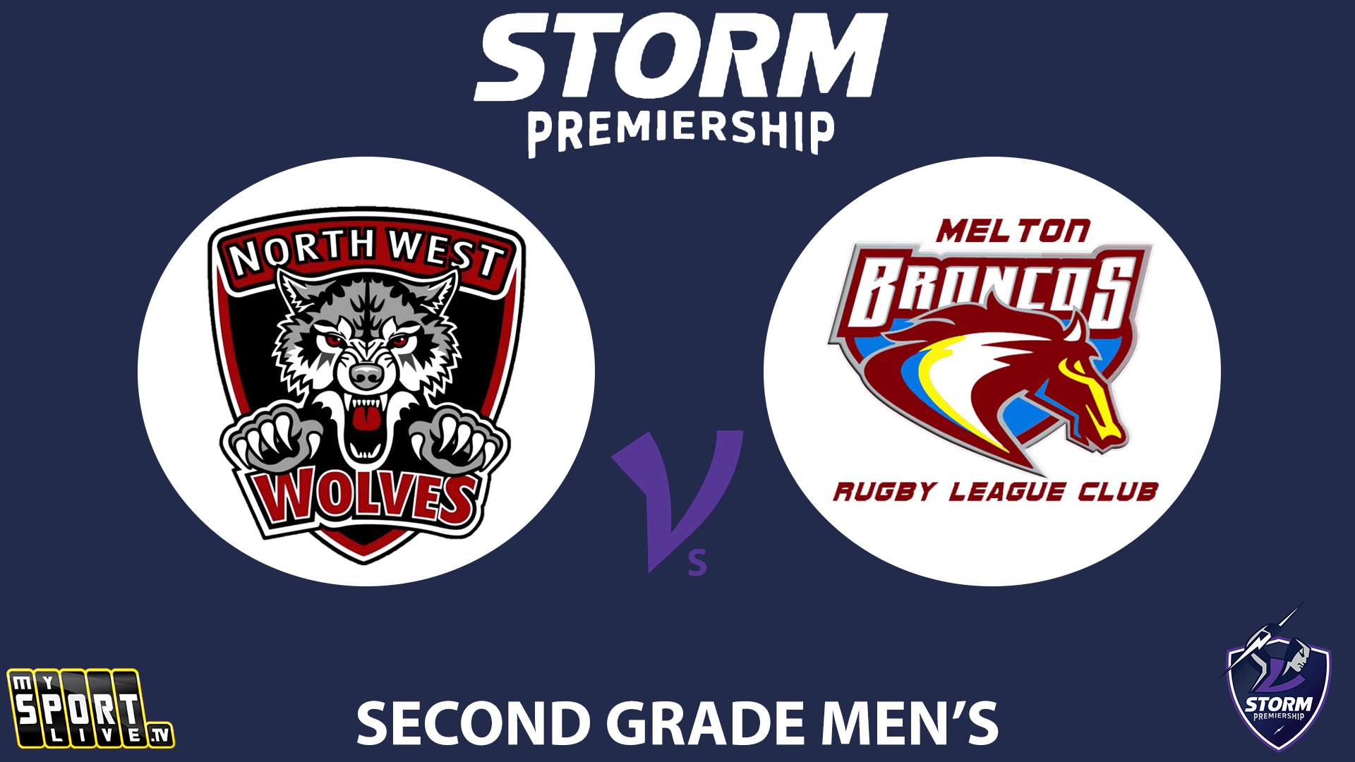 H1 2025 RD12 Second Grade Men North West Wolves vs. Melton Broncos