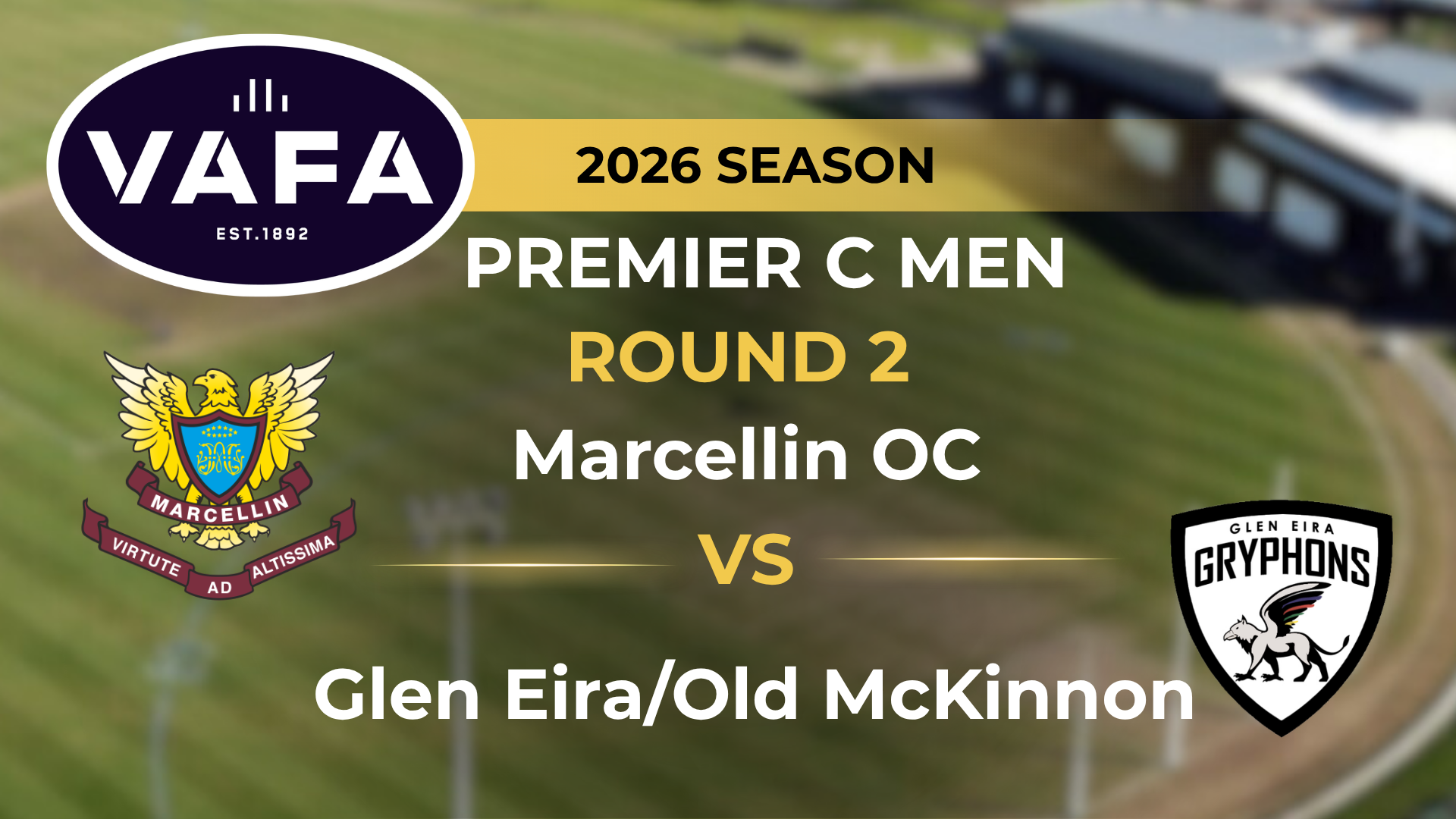 VAFA 2026 R2 PREM C Men's Marcellin OC v Glen Eira