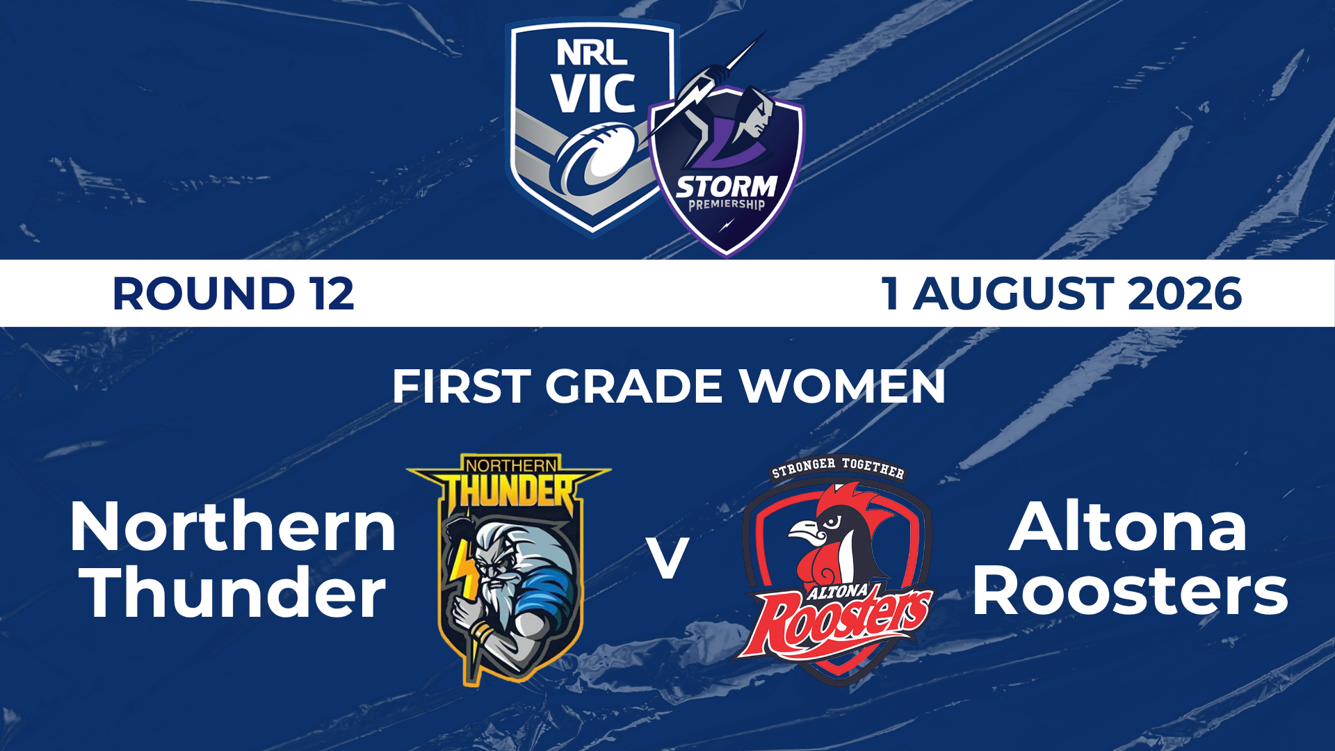 NRL R12: FGW - Northern Thunder v Altona Roosters